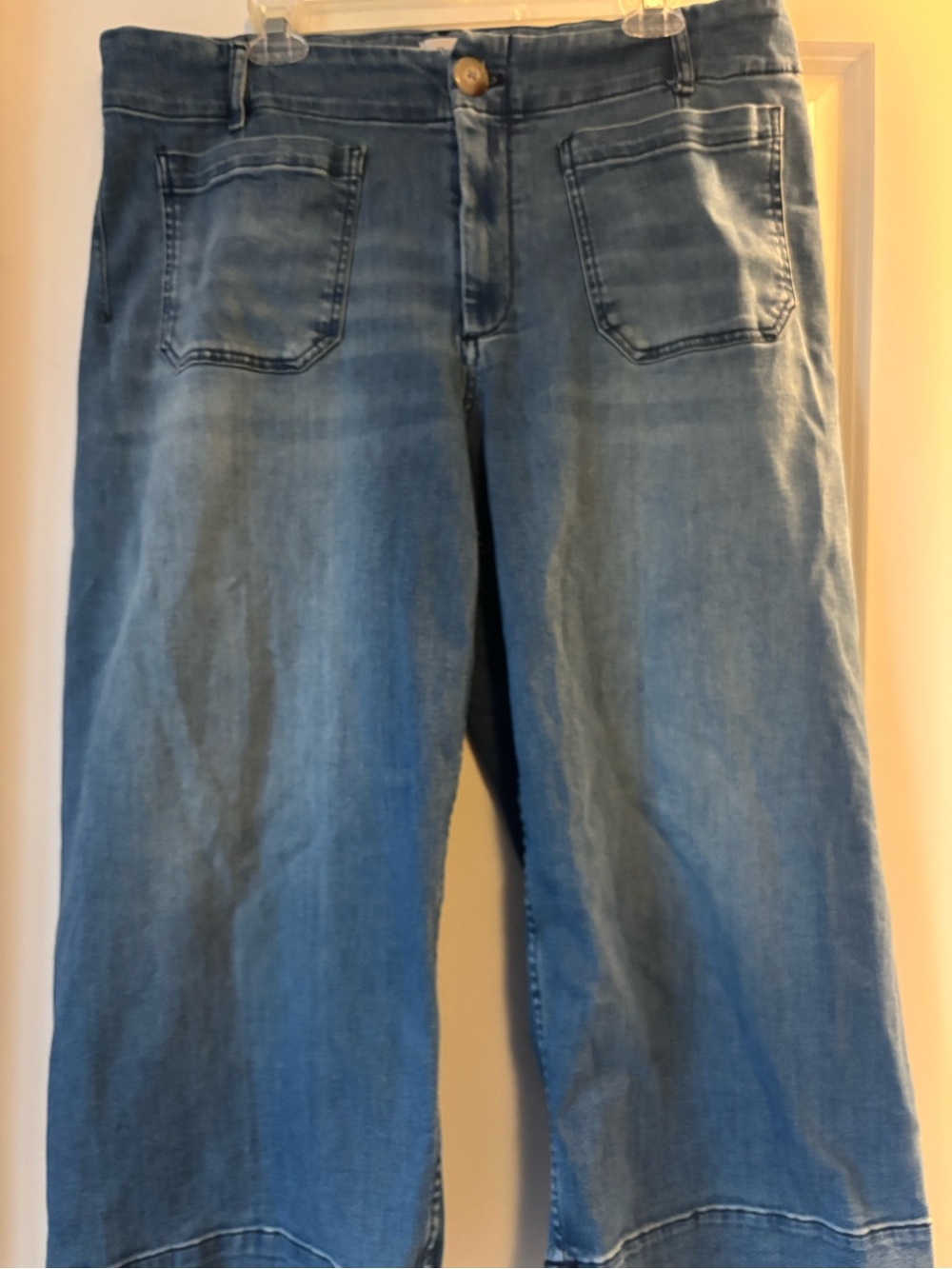Maeve 18W Wide Leg cropped stretch Jean